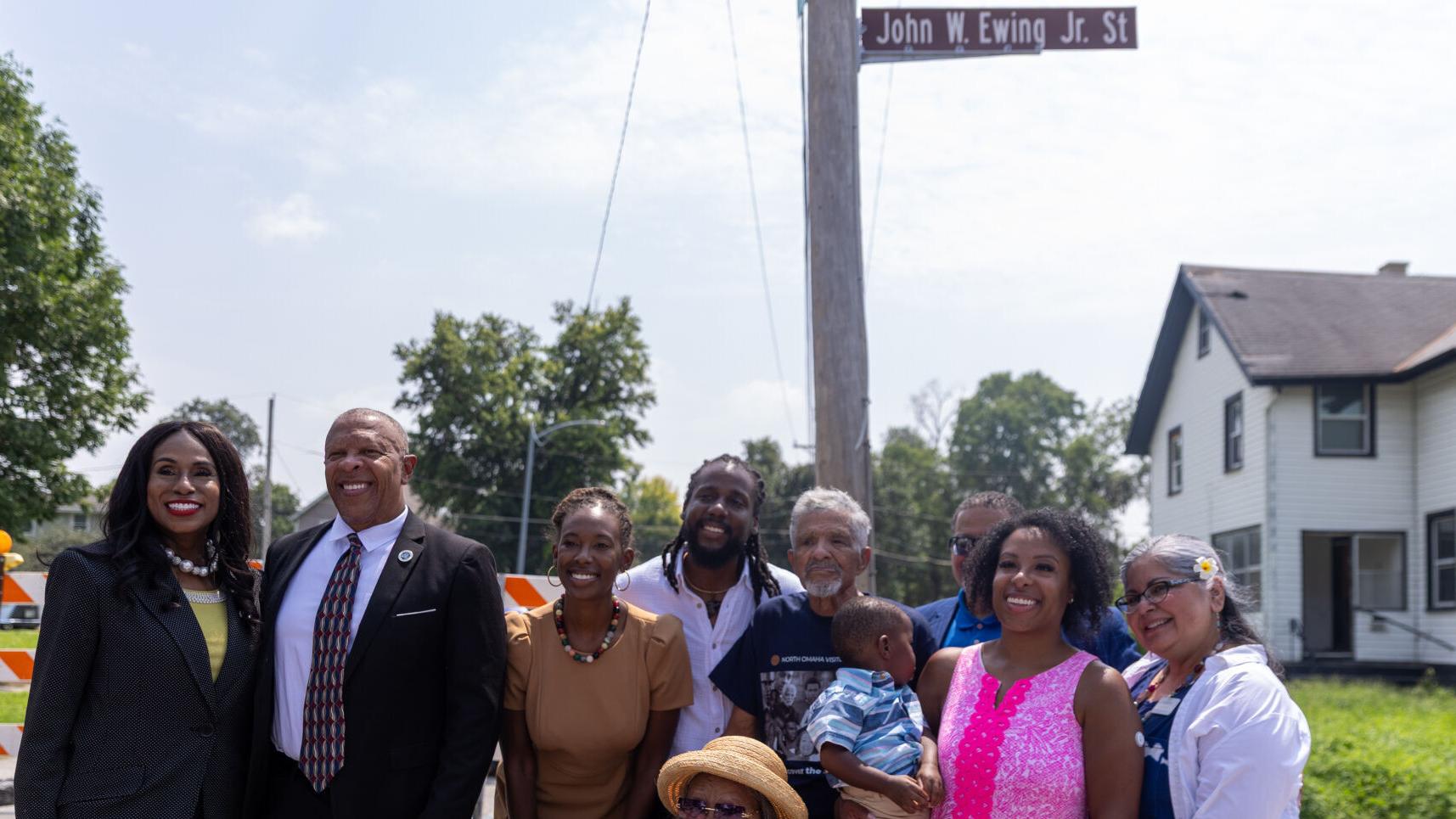Photos: John W. Ewing Jr. Street unveiled in Omaha